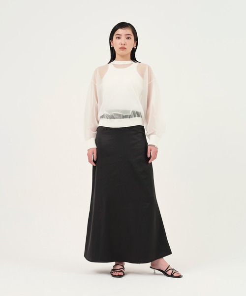 TINA：JOJUN（ティーナジョジュン）の「シアーニット プルオーバー TINA：JOJUN（ニット/セーター・レディース・ピンク/オフホワイト・M）」の12枚目の写真