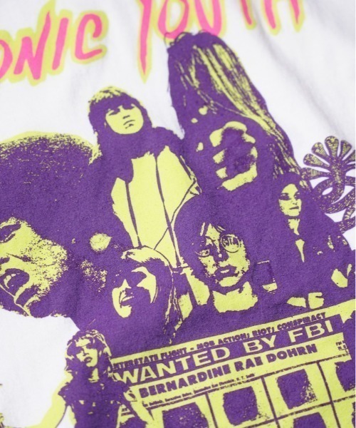 sonic youth（ソニックユース）の「【THRIFTY LOOK/スリフティールック】"SONIC YOUTH（ソニックユース）"TEE ロック/パンク/ビンテージ/ユーズドライクTシャツ（Tシャツ/カットソー・メンズ・ブラック系1/ホワイト/ブラック・X-LARGE/LARGE/MEDIUM）」の9枚目の写真