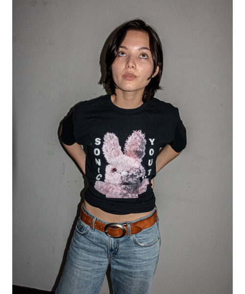 sonic youth（ソニックユース）の「【THRIFTY LOOK/スリフティールック】"SONIC YOUTH（ソニックユース）"TEE ロック/パンク/ビンテージ/ユーズドライクTシャツ（Tシャツ/カットソー・メンズ・ブラック系1/ホワイト/ブラック/ブラック系2・X-LARGE/LARGE/MEDIUM）」の9枚目の写真