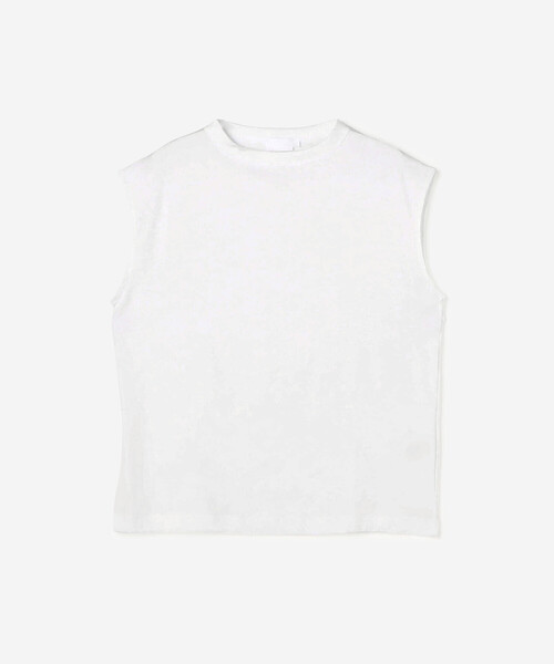 handvaerk（ハンドバーク）の「handvaerk | 60/2 ボトルネックノースリーブTシャツ WOMEN（Tシャツ/カットソー・レディース・ライトグレー/ダークグレー/ホワイト/ブラック/グレー・S）」の2枚目の写真