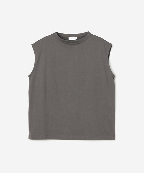 handvaerk（ハンドバーク）の「handvaerk | 60/2 ボトルネックノースリーブTシャツ WOMEN（Tシャツ/カットソー・レディース・ライトグレー/ダークグレー/ホワイト/ブラック/グレー・S）」の5枚目の写真