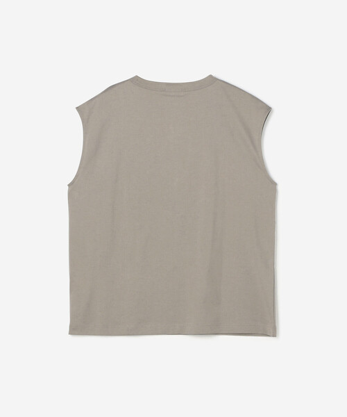 handvaerk（ハンドバーク）の「handvaerk | 60/2 ボトルネックノースリーブTシャツ WOMEN（Tシャツ/カットソー・レディース・ライトグレー/ダークグレー/ホワイト/ブラック/グレー・S）」の7枚目の写真