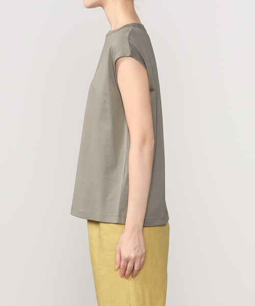 handvaerk（ハンドバーク）の「handvaerk | 60/2 ボトルネックノースリーブTシャツ WOMEN（Tシャツ/カットソー・レディース・ライトグレー/ダークグレー/ホワイト/ブラック/グレー・S）」の19枚目の写真