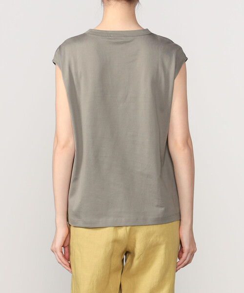 handvaerk（ハンドバーク）の「handvaerk | 60/2 ボトルネックノースリーブTシャツ WOMEN（Tシャツ/カットソー・レディース・ライトグレー/ダークグレー/ホワイト/ブラック/グレー・S）」の22枚目の写真