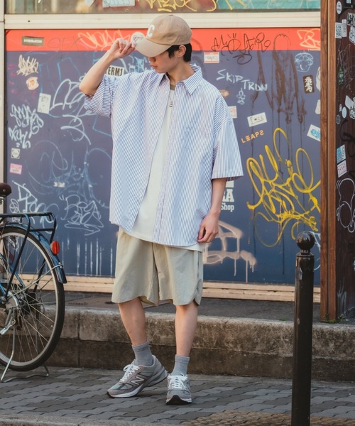 improves（インプローブス）の「ワイド パイピング ライン ハーフパンツ（その他パンツ・メンズ・チャコール/ブラック/グレー・FREE）」の4枚目の写真