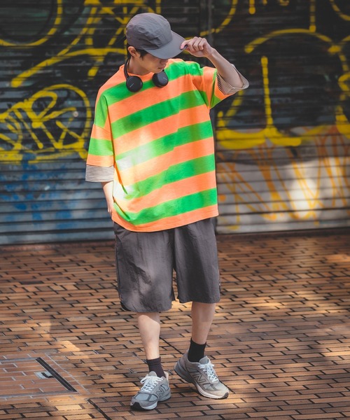 improves（インプローブス）の「ワイド パイピング ライン ハーフパンツ（その他パンツ・メンズ・チャコール/ブラック/グレー・FREE）」の8枚目の写真