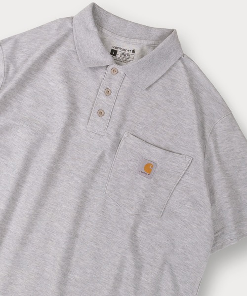【Carhartt/カーハート】ピスネームポケット付きポロシャツ/ビッグシルエット/ヘビーウェイト