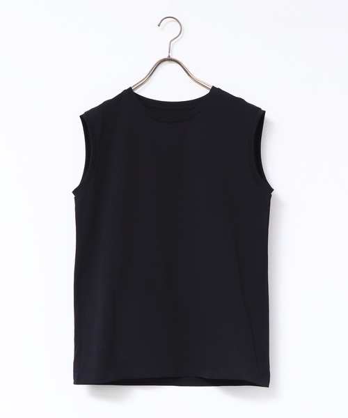 hunch(ハンチ)の「ベーシックノースリーブカットソー Tシャツ(Tシャツ/カットソー・レディース・パープル/グリーン/ブラック/オフホワイト/グレー/ライトグリーン/ブルー/ダークグリーン/ブラウン/ピンク・FREE)」の15枚目の写真