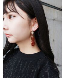 モチーフパーツアシメピアス