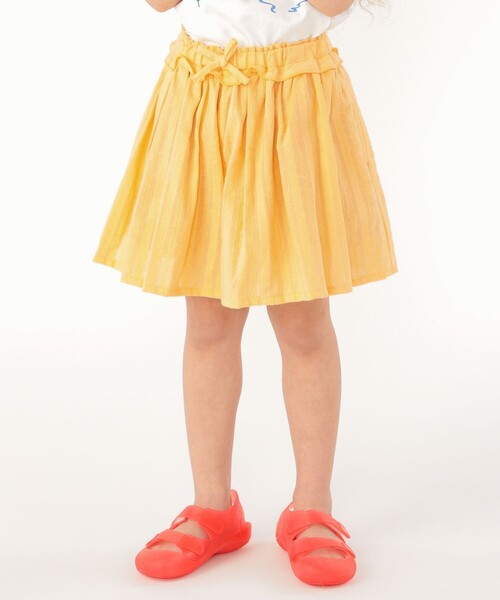 SHIPS(シップス)の「SHIPS KIDS:100~130cm / ジャカード キュロット(その他パンツ・キッズ・イエロー/ライトブルー・100/110/120/130)」の1枚目の写真