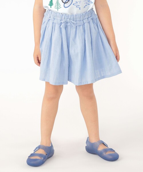 SHIPS(シップス)の「SHIPS KIDS:100~130cm / ジャカード キュロット(その他パンツ・キッズ・イエロー/ライトブルー・100/110/120/130)」の2枚目の写真