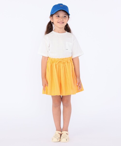 SHIPS(シップス)の「SHIPS KIDS:100~130cm / ジャカード キュロット(その他パンツ・キッズ・イエロー/ライトブルー・100/110/120/130)」の3枚目の写真