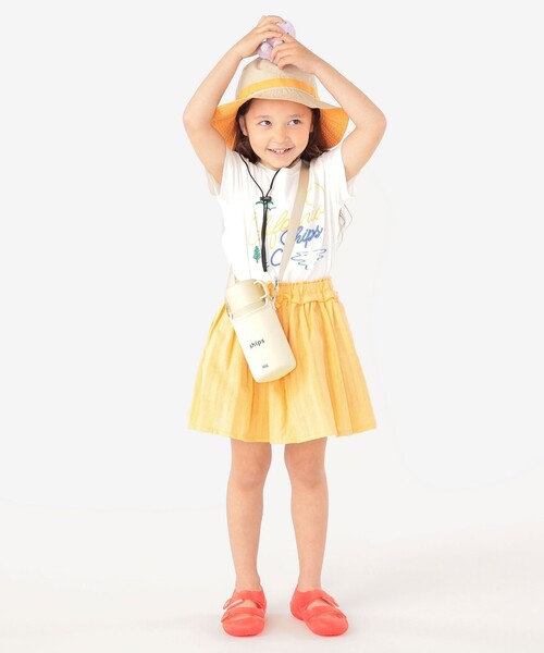 SHIPS(シップス)の「SHIPS KIDS:100~130cm / ジャカード キュロット(その他パンツ・キッズ・イエロー/ライトブルー・100/110/120/130)」の4枚目の写真