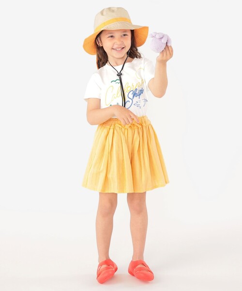 SHIPS(シップス)の「SHIPS KIDS:100~130cm / ジャカード キュロット(その他パンツ・キッズ・イエロー/ライトブルー・100/110/120/130)」の5枚目の写真