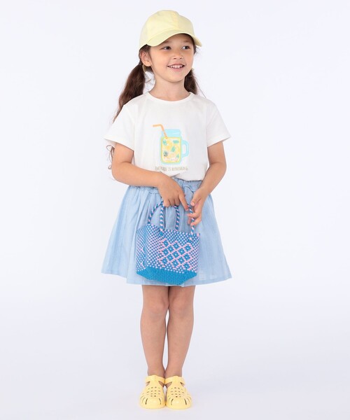 SHIPS(シップス)の「SHIPS KIDS:100~130cm / ジャカード キュロット(その他パンツ・キッズ・イエロー/ライトブルー・100/110/120/130)」の7枚目の写真