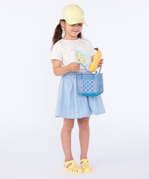 SHIPS(シップス)の「SHIPS KIDS:100~130cm / ジャカード キュロット(その他パンツ・キッズ・イエロー/ライトブルー・100/110/120/130)」の8枚目の写真