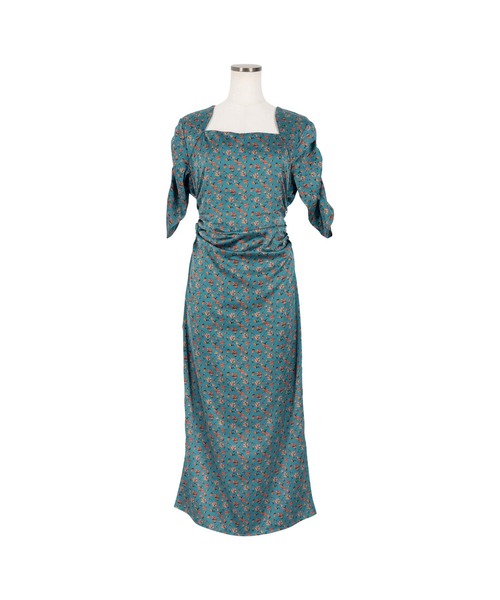 KOBE LETTUCE(コウベレタス)の「華奢見えオプティカルフラワーワンピース(ワンピース・レディース・ベージュ/サックスブルー/ピーコックグリーン系・FREE)」の19枚目の写真