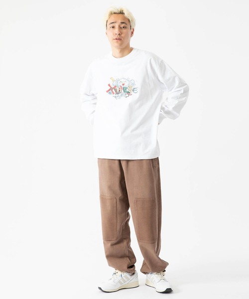 XLARGE（エクストララージ）の「PIGMENT DYED SWEAT PANTS（スウェットパンツ・メンズ・ブラック/ブラウン・S/XL/L/M）」の7枚目の写真