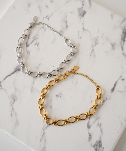 IAMUSE（アイアミューズ）の「金属アレルギー対応　チェーンブレスレット S1009【IAMUSE】（ブレスレット・レディース・シルバー/ゴールド・FREE）」の12枚目の写真