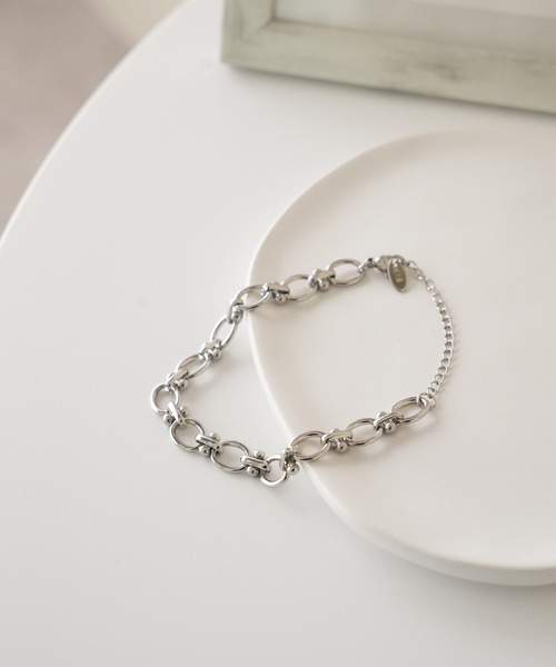 IAMUSE（アイアミューズ）の「金属アレルギー対応　チェーンブレスレット S1009【IAMUSE】（ブレスレット・レディース・シルバー/ゴールド・FREE）」の7枚目の写真