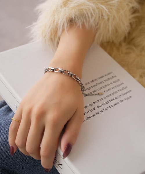 IAMUSE（アイアミューズ）の「金属アレルギー対応　チェーンブレスレット S1009【IAMUSE】（ブレスレット・レディース・シルバー/ゴールド・FREE）」の8枚目の写真