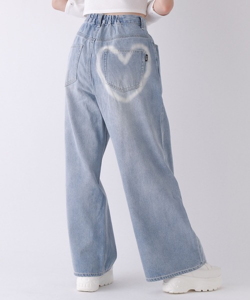 repipi armario（レピピ アルマリオ）の「ワイドホックデニムパンツ（デニムパンツ・キッズ・ブラック/ブルー系2/ブルー系1/ブルー系3/ブラック系その他/ブルー・SMALL/MEDIUM/LARGE）」の4枚目の写真