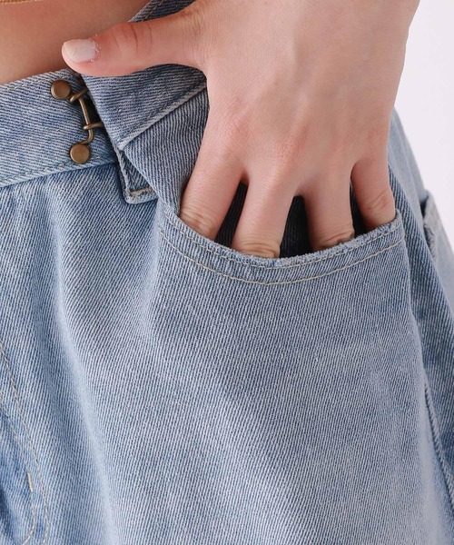 repipi armario（レピピ アルマリオ）の「ワイドホックデニムパンツ（デニムパンツ・キッズ・ブラック/ブルー系2/ブルー系1/ブルー系3/ブラック系その他/ブルー・SMALL/MEDIUM/LARGE）」の19枚目の写真