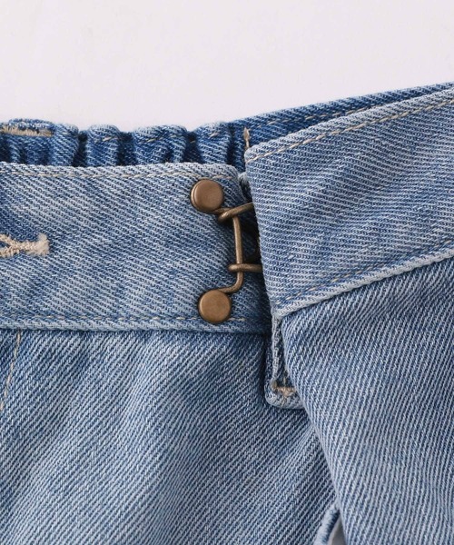 repipi armario（レピピ アルマリオ）の「ワイドホックデニムパンツ（デニムパンツ・キッズ・ブラック/ブルー系2/ブルー系1/ブルー系3/ブラック系その他/ブルー・SMALL/MEDIUM/LARGE）」の12枚目の写真