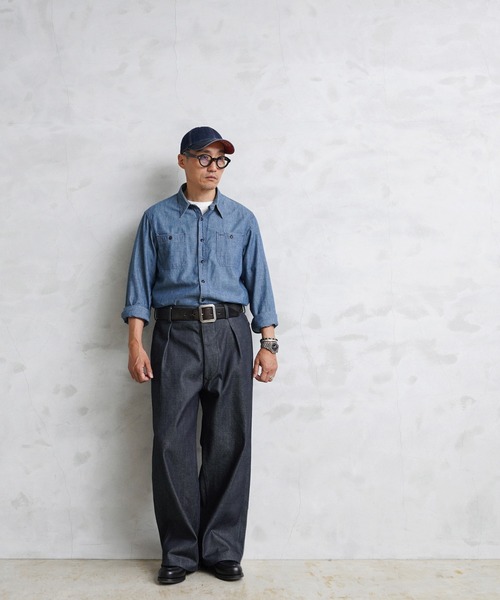 WAIPER.inc（ワイパーインク）の「ALMW by WAIPER WILA-M52OT M-52 Denim One Tuck Balloon Pants 日本製（デニムパンツ・メンズ・ノンウォッシュ・S/M/L/XL）」の13枚目の写真