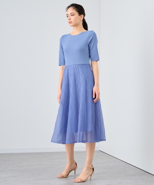 お纏め用　ANAYI　ワンピース　ニット ANAYI ワンピース シースルーダイヤ柄ニット : ZOZOTOWN Yahoo