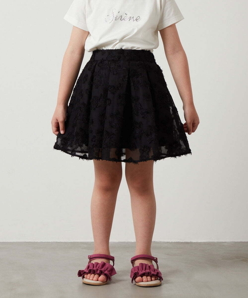 a.v.v（アーヴェヴェ）の「[100-130]【セットアップ対応】アソートフレアスカート（スカート・キッズ・ライトブルー/ブラック・110/120/130/100）」の13枚目の写真