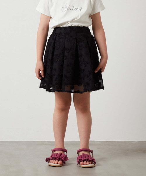 a.v.v（アーヴェヴェ）の「[100-130]【セットアップ対応】アソートフレアスカート（スカート・キッズ・ライトブルー/ブラック・110/120/130/100）」の14枚目の写真