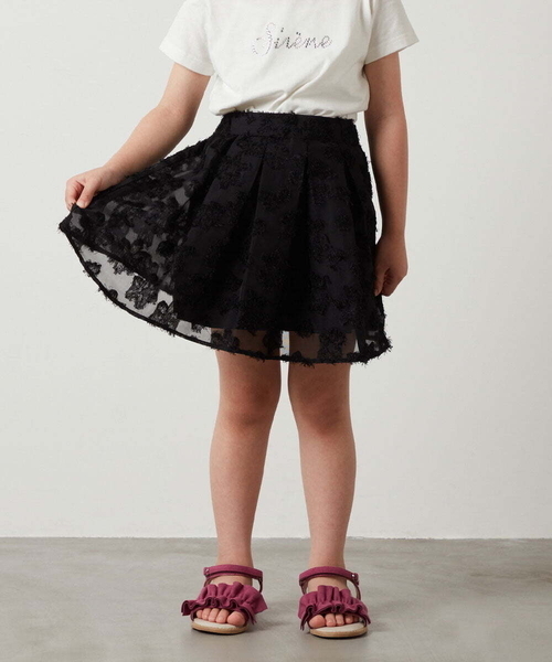 a.v.v（アーヴェヴェ）の「[100-130]【セットアップ対応】アソートフレアスカート（スカート・キッズ・ライトブルー/ブラック・110/120/130/100）」の15枚目の写真