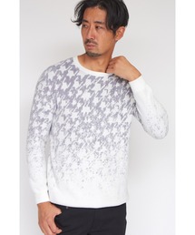 HIGH STREET ハイストリート  もこもこ　Vネック　長袖セーター　ポリエステル  ・M ネイビー HIGH STREET ハイストリート もこもこ Vネック 長袖セーター