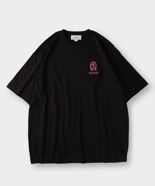 TIMELY WARNING（タイムリーワーニング）の「バックプリントフォトTシャツ/ビッグシルエット（Tシャツ/カットソー・メンズ・ブラック/ホワイト/ホワイト系その他・M/L/XL）」の8枚目の写真