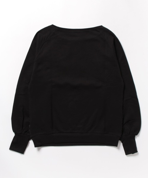 aunt lily(アントリリー)の「フロントレースコンビコンシャススリーブプルオーバー(Tシャツ/カットソー・レディース・ブラック/オフホワイト/ブルー・S/M/L/LL/3L)」の13枚目の写真