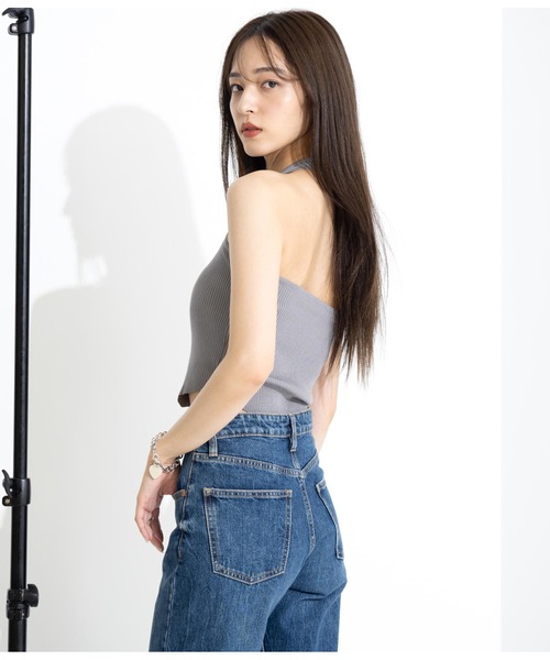 ANAP(アナップ)の「ホルタータンクフロントギャザーニットトップスセット(ニット/セーター・レディース・ブラウン/カーキ/スミクロ・FREE)」の11枚目の写真