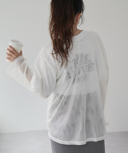 CIAOPANIC TYPY(チャオパニックティピー)の「ドロストチュールシアートップス(シャツ/ブラウス・レディース・ブラック/ホワイト/グレー・ONE SIZE)」の8枚目の写真