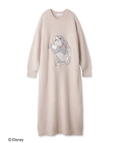 SNIDEL HOME(スナイデルホーム)の「【Bambi】ミス・バニー&とんすけ / ジャガードニットワンピース(ルームワンピース・レディース・イエロー/ピンクベージュ・FREE)」の15枚目の写真