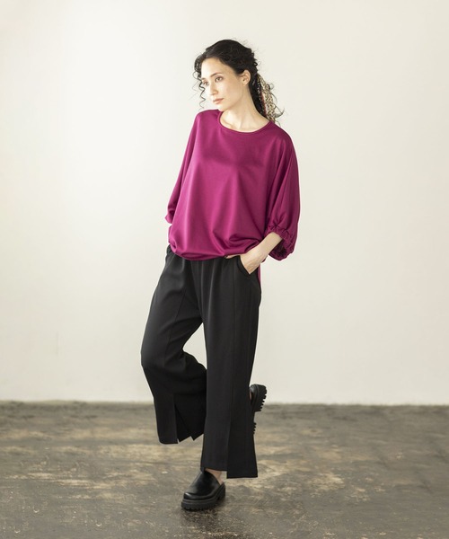 OSMOSIS(オズモーシス)の「アシンメトリープルオーバー(Tシャツ/カットソー・レディース・ホワイト/ブラック/ピンク・ONE SIZE)」の21枚目の写真