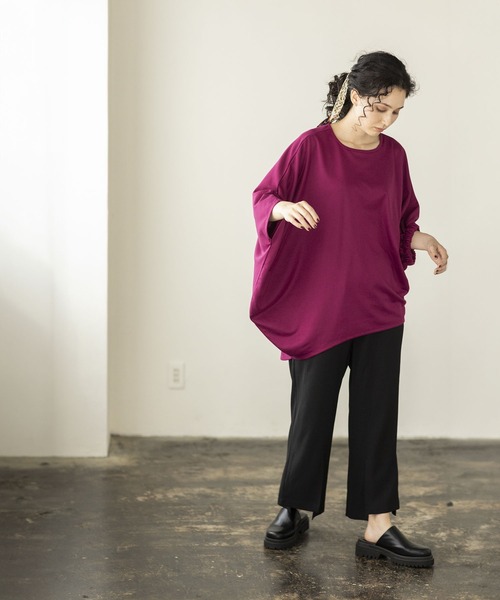 OSMOSIS(オズモーシス)の「アシンメトリープルオーバー(Tシャツ/カットソー・レディース・ホワイト/ブラック/ピンク・ONE SIZE)」の22枚目の写真