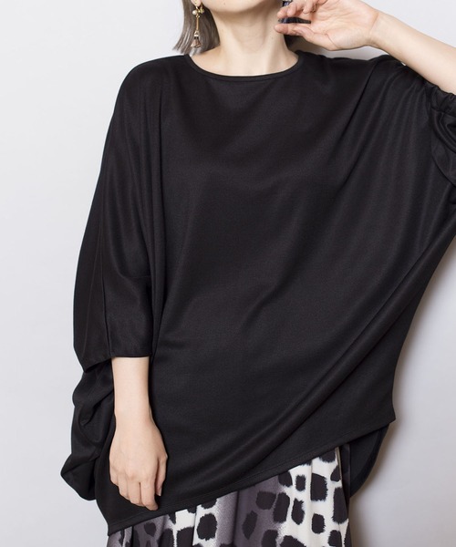 OSMOSIS(オズモーシス)の「アシンメトリープルオーバー(Tシャツ/カットソー・レディース・ホワイト/ブラック/ピンク・ONE SIZE)」の8枚目の写真