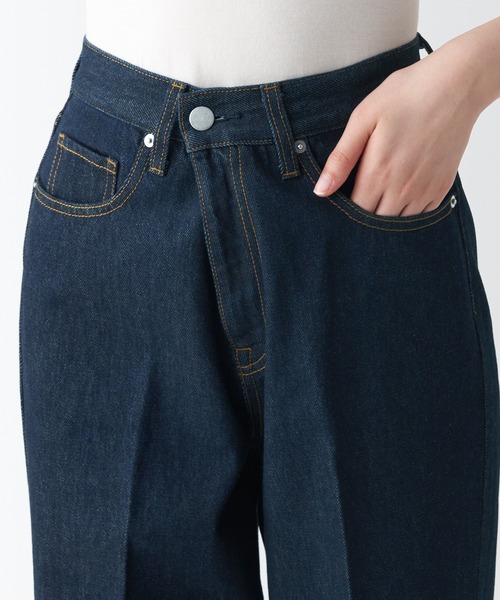 無印良品(ムジルシリョウヒン)の「デニムバギーパンツ 股下75(デニムパンツ・レディース・ネイビー系・27inch/24inch/26inch/23inch/25inch/29inch/28inch/30inch)」の7枚目の写真