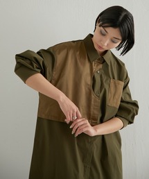 ear PAPILLONNER | 《WEB限定カラーあり》切り替えロングシャツ【SUM1 STYLE】(シャツ/ブラウス)