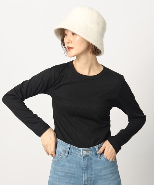 grove（グローブ）の「◆シャギーバケットハット【サイズ調整可】（ハット・レディース・オフホワイト/グレー/ブラック/ライトベージュ・00）」の10枚目の写真