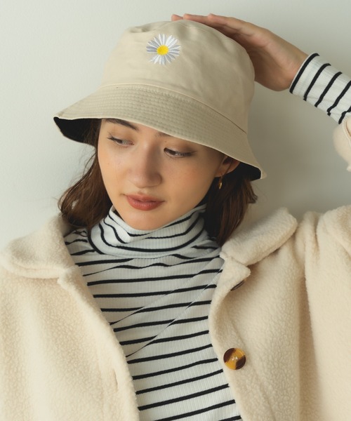 Theater code（シアターコード）の「▲daisy design hat/バケットハット デイジー 刺繍（ハット・メンズ・ブラック・FREE）」の6枚目の写真