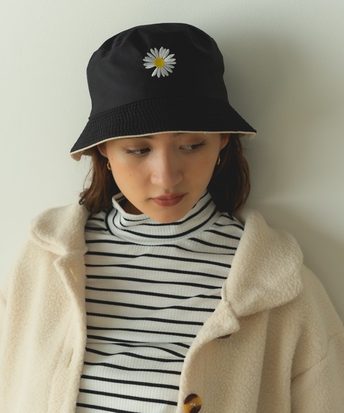 Theater code（シアターコード）の「▲daisy design hat/バケットハット デイジー 刺繍（ハット・メンズ・ブラック・FREE）」の9枚目の写真