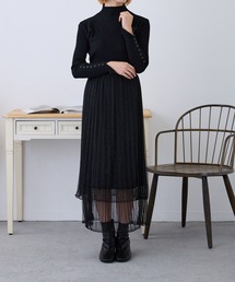 シースルーティアードスカート