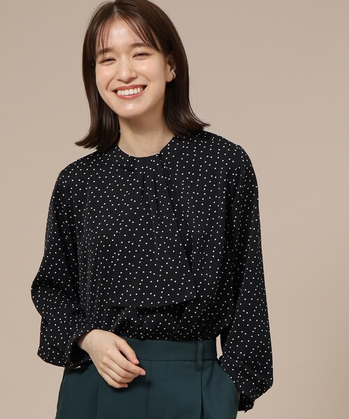 SHOO・LA・RUE(シューラルー)の「◆【通勤/デイリー/セレモニーにも】ラッフル2WAYブラウス【CIRCRIC】(シャツ/ブラウス・レディース・ホワイト系6/グレー系8/ブラック系5・04/01/02/05/03)」の20枚目の写真