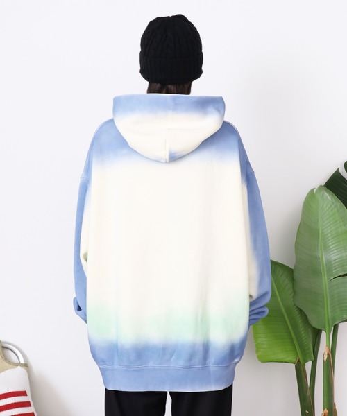 JUNGLES（ジャングルス）の「JUNGLES/ジャングルス SPRAY DYED HOODIE フーディー（パーカー・メンズ・ブルー・XXL）」の3枚目の写真